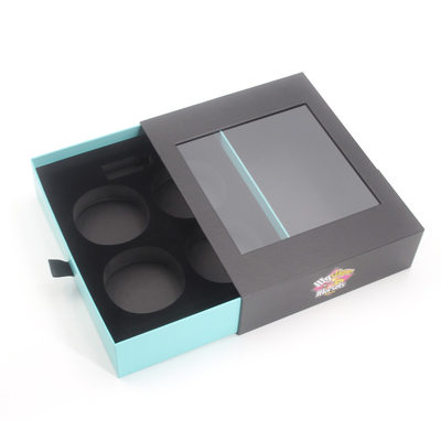 Custom High End Drawer Slide Sleeve Packaging Paper Box With Window