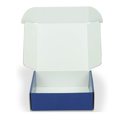 Custom Logo Printing Corrugated Navy Blue Gift Packaging Shipping Box