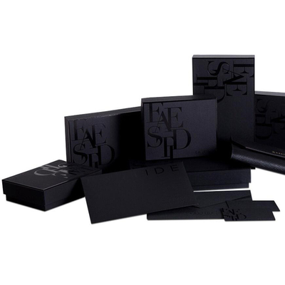 Custom Luxury UV Logo Printed Men'S Gift Wallet Box Packaging